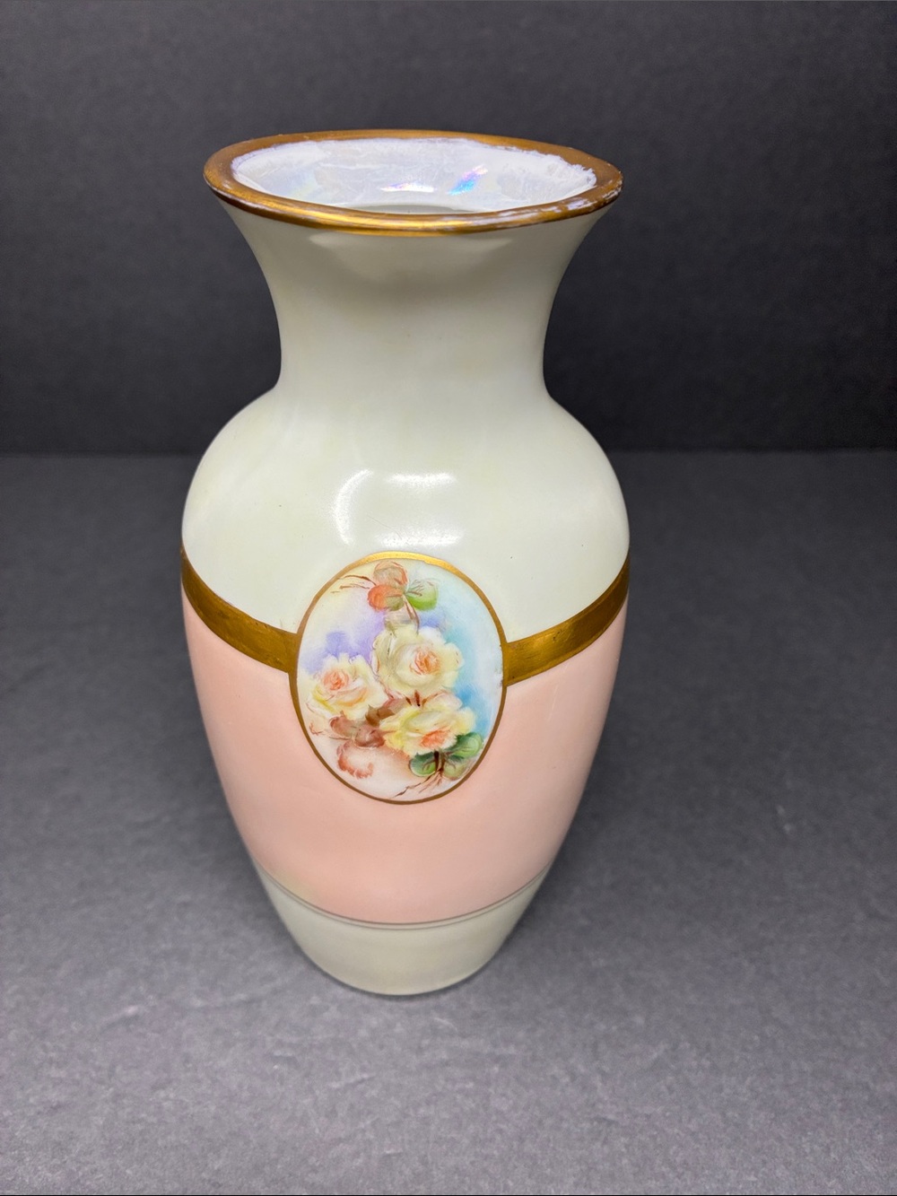 Vintage German Porcelain hand painted vase